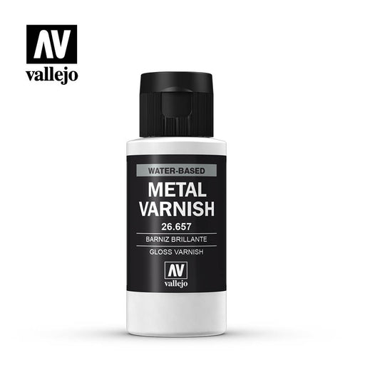 26.657 Gloss Metal Varnish (60ml) - Vallejo: Auxiliary - RedQueen.mx