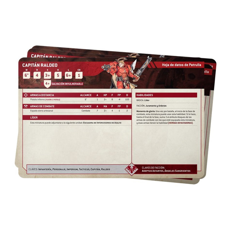 Blood Angels: Tarjetas de Datos 2024 - WH40k