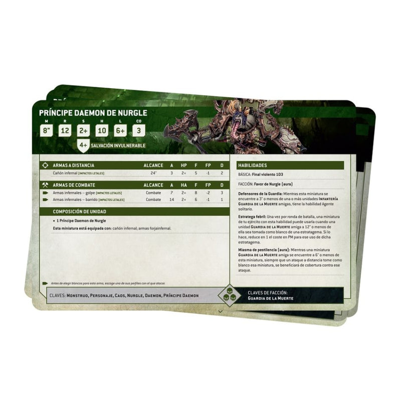 Guardia de la Muerte: Tarjetas de Datos 2025 (Español) - WH40k
