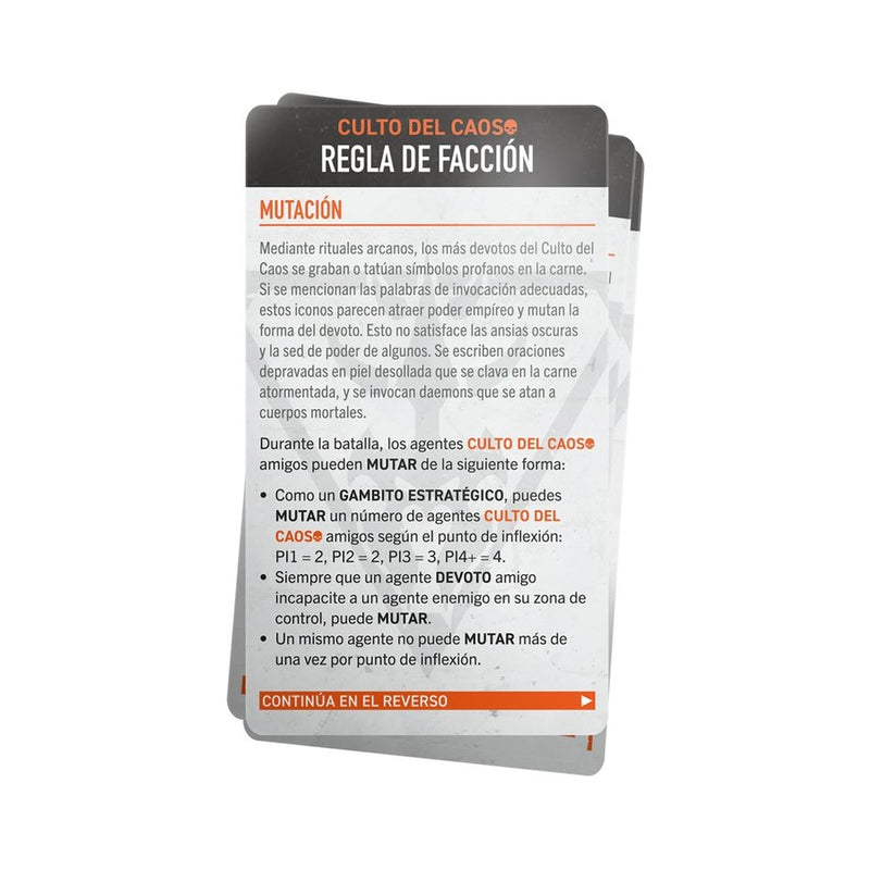 Culto del Caos: Tarjetas de Datos 2024 - Kill Team