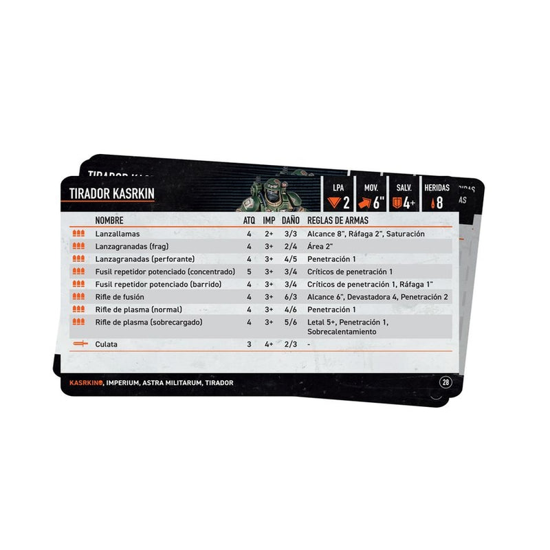 Karskin: Tarjetas de Datos 2024 - Kill Team