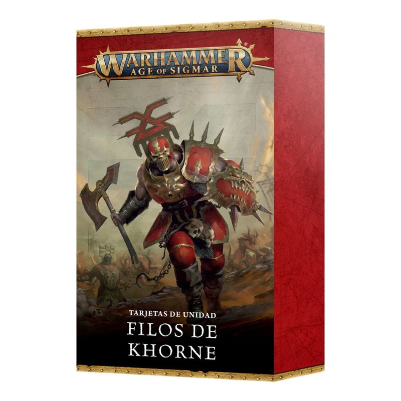 Filos de Khorne: Tarjetas de unidad 2025 (Español) - Age of Sigmar