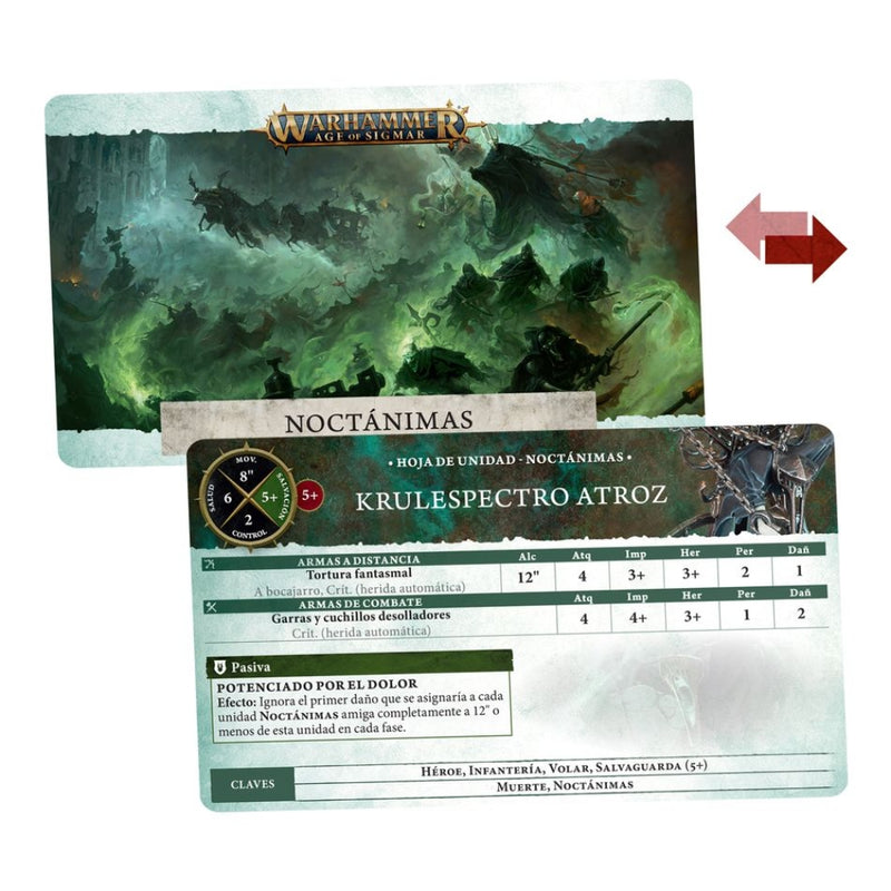 Noctánimas: Tarjetas de Unidad (Español) – Age of Sigmar