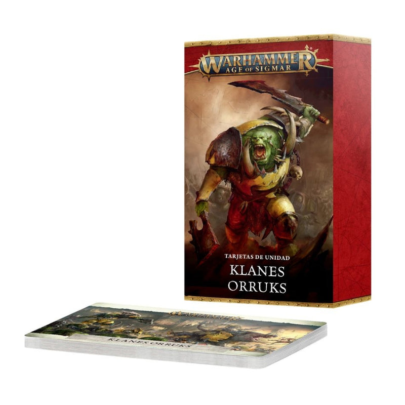 Klanes Orruks: Tarjetas de Unidad 2025 - Age of Sigmar