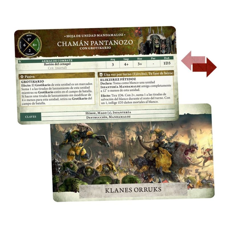 Klanes Orruks: Tarjetas de Unidad 2025 - Age of Sigmar