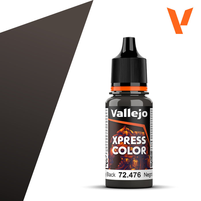 72.476 Greasy Black (18ml) - Vallejo: Xpress Color