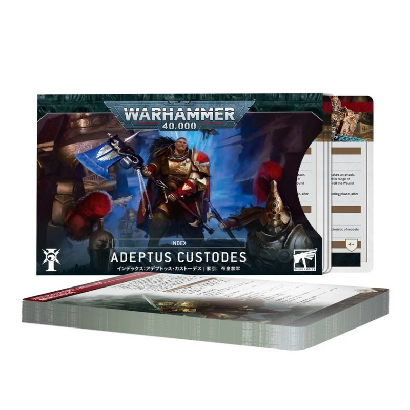 Adeptus Custodes Index Cards 2023 (English) - WH40k