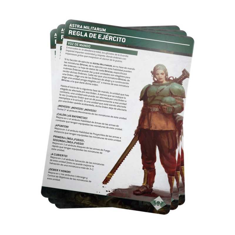 Astra Militarum Index Cards 2023 (Español) - WH40k