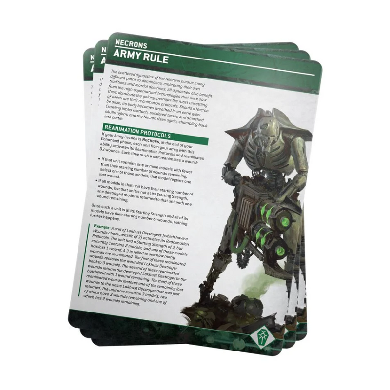 Necrons Index Cards 2023 (Inglés) - WH40k