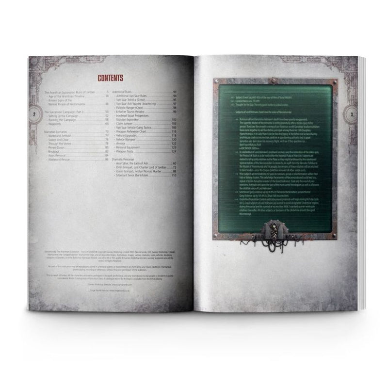 The Aranthian Succession: Ruins of Jardlan (English) - Necromunda Campaign Book