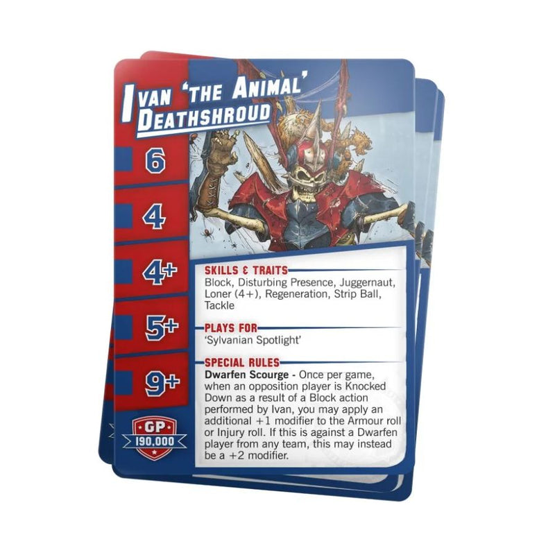 Vampire Team Card Pack (English) – Blood Bowl