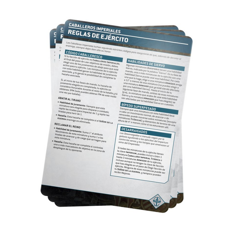 Knight Households Index Cards 2023 (Español) - WH40k