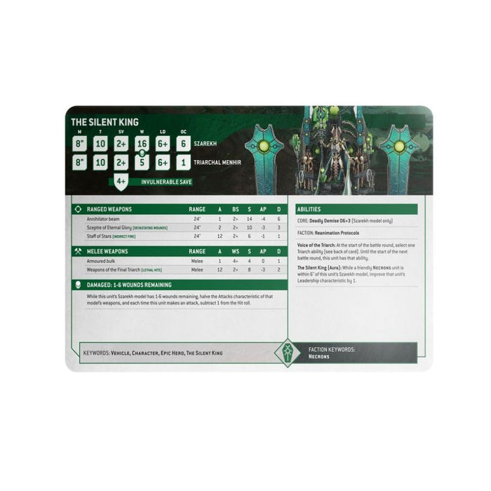 Necrons Datasheet Cards (English) - WH40k