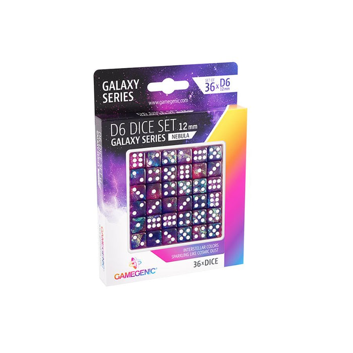 Galaxy Series, Nebula : D6 Dice Set 12mm (36 pcs) - GameGenic: Dados