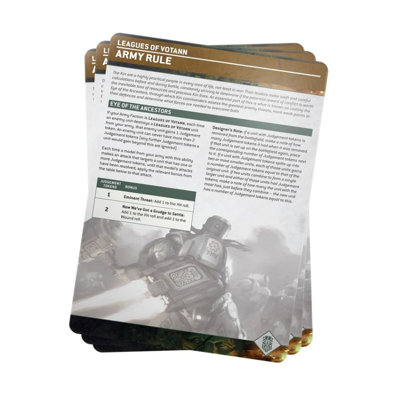 Leagues of Votann Index Cards 2023 (Inglés) - WH40k
