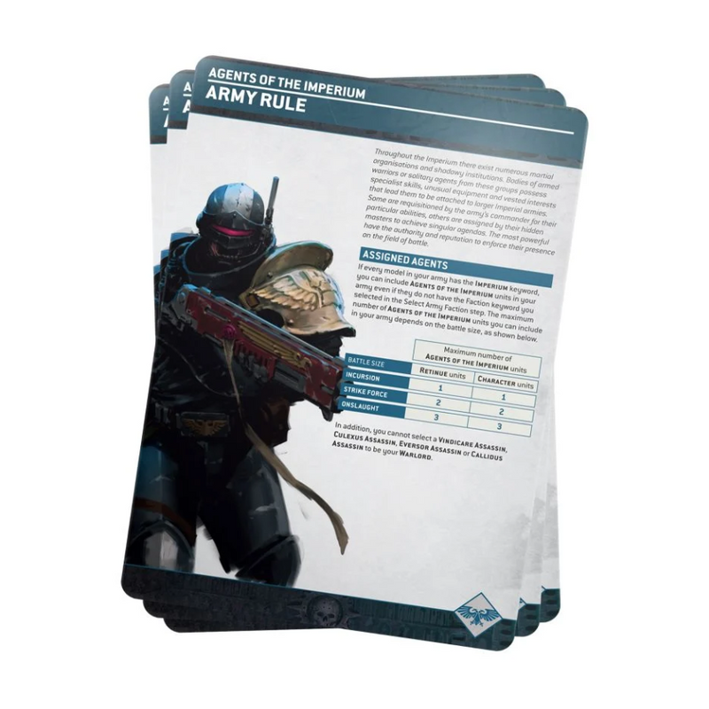 Imperial Agents Index Cards 2023 (English) - WH40k
