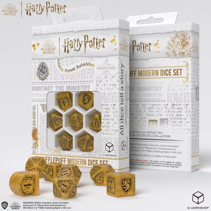 Hufflepuff Yellow - Harry Potter Modern Dice Set
