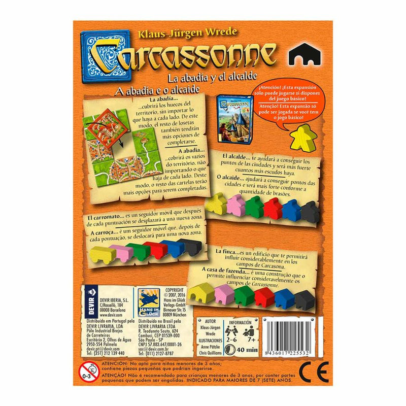 Carcassonne Expansión: La Abadia y el Alcalde (Español)