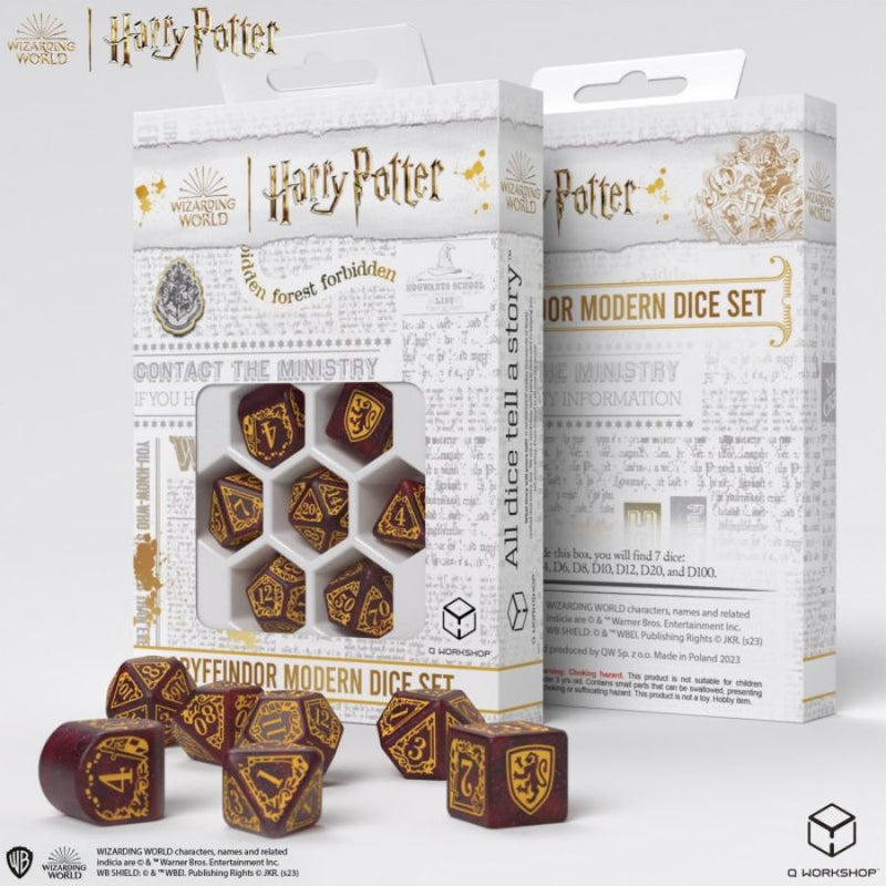 Griffindor Red - Harry Potter Modern Dice Set