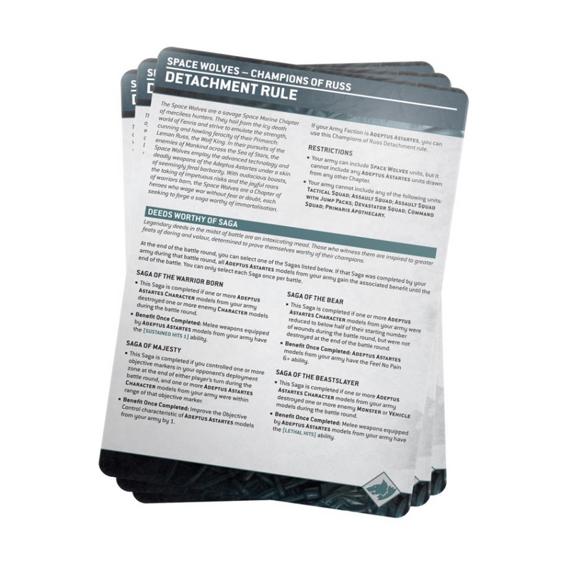 Space Wolves Index Cards 2023 (English) - WH40k