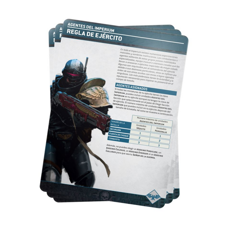 Imperial Agents Index Cards 2023 (Español) - WH40k