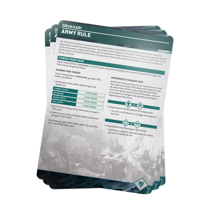 Drukhari: Index Cards (Inglés) - WH40k