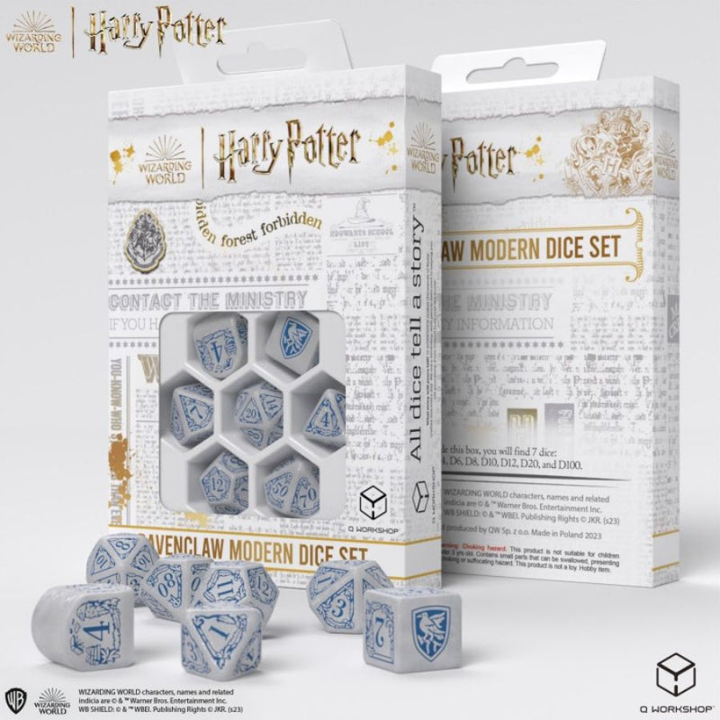 Ravenclaw White - Harry Potter Modern Dice Set