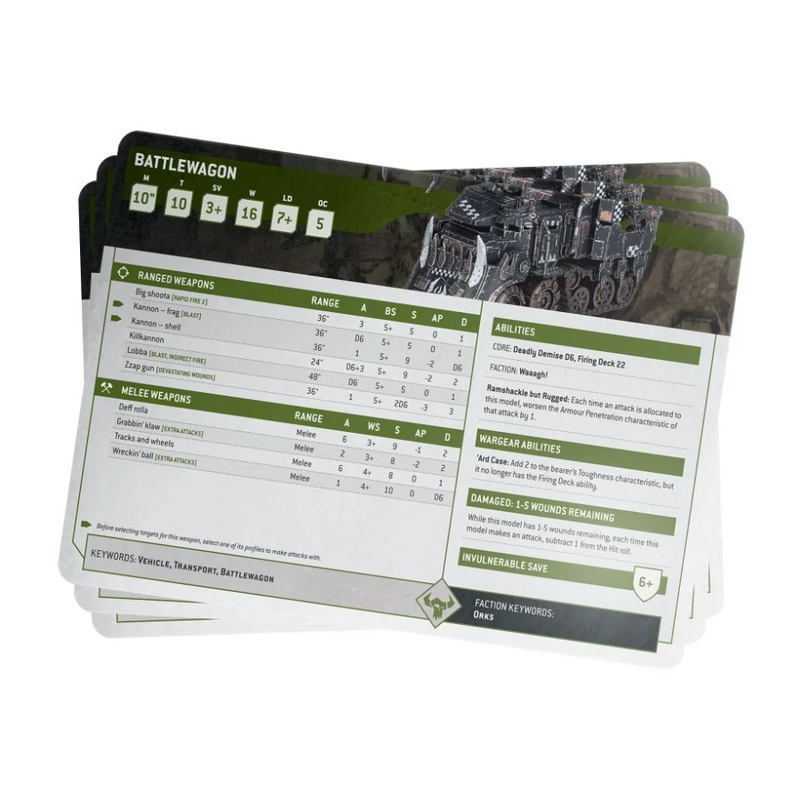 Orks Index Cards 2023 (English) - WH40k