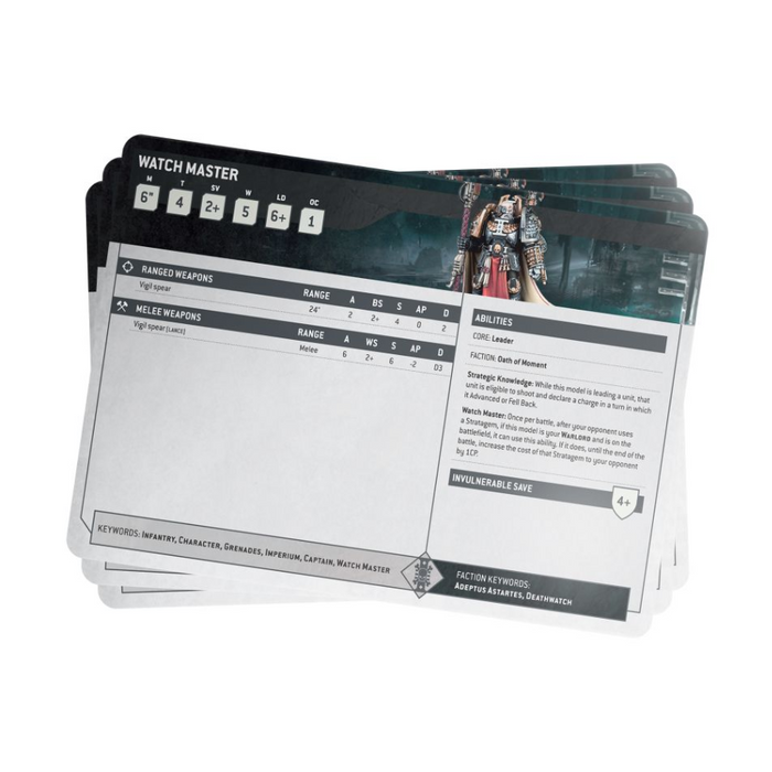 Deathwatch Index Cards (English) - WH40k