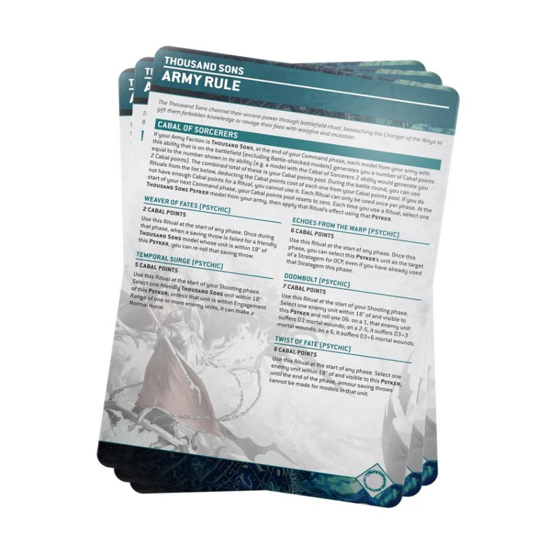 Thousand Sons Index Cards 2023 (English) - WH40k