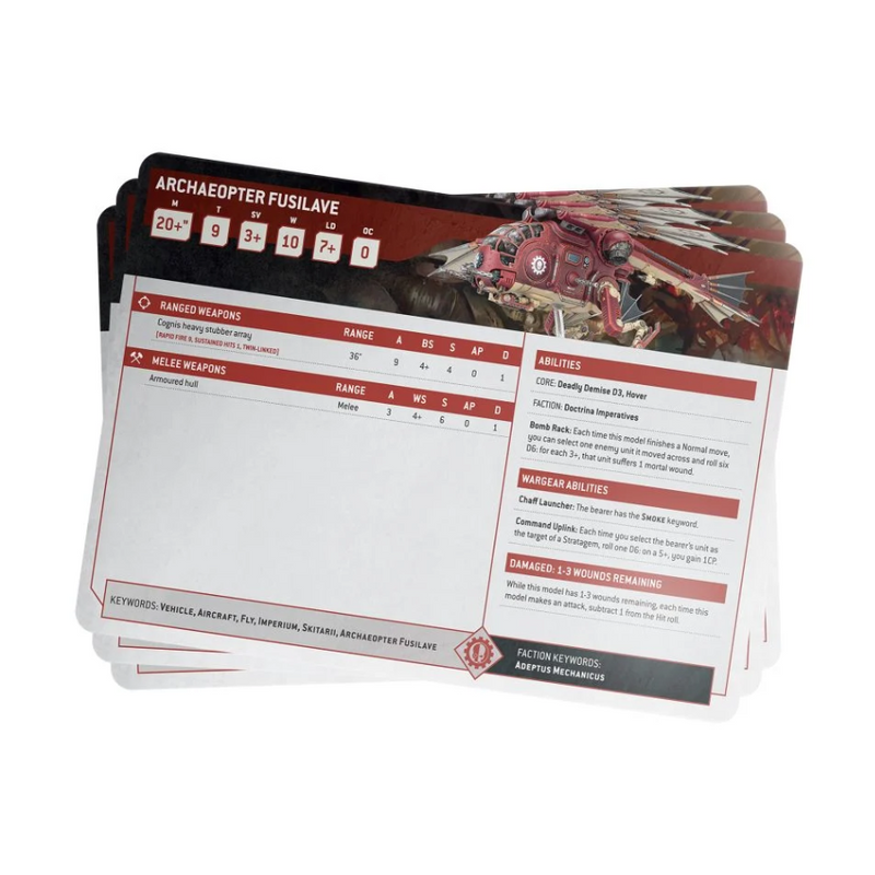 Adeptus Mechanicus Index Cards 2023 (Inglés) - WH40k