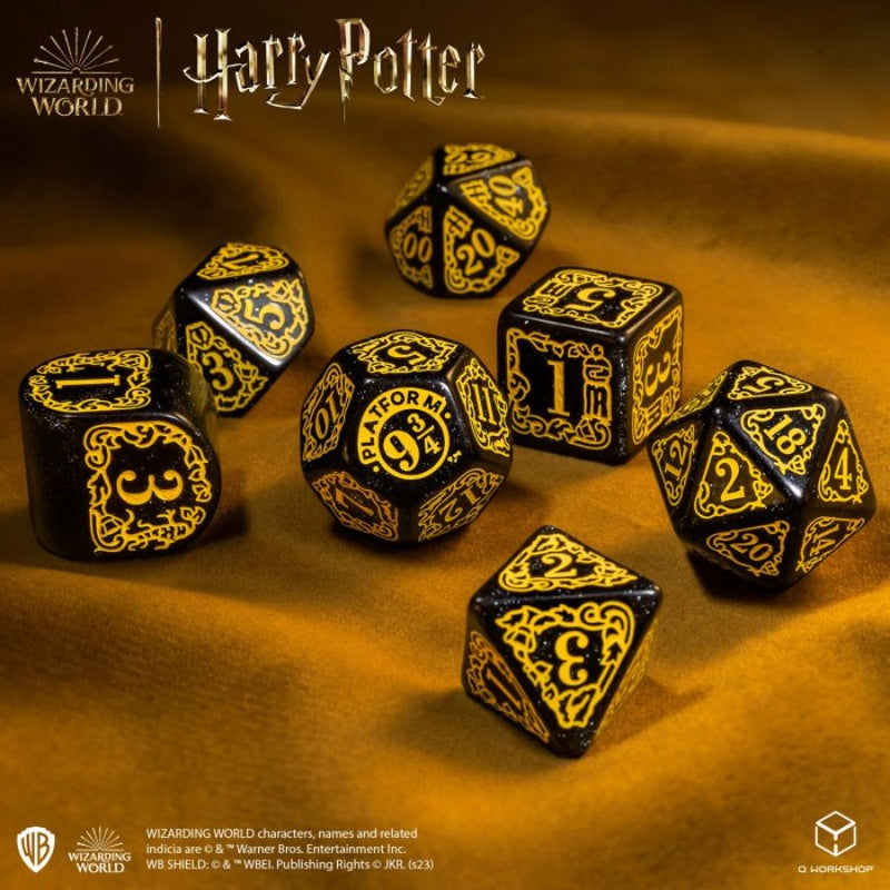 Hufflepuff Black - Harry Potter Modern Dice Set