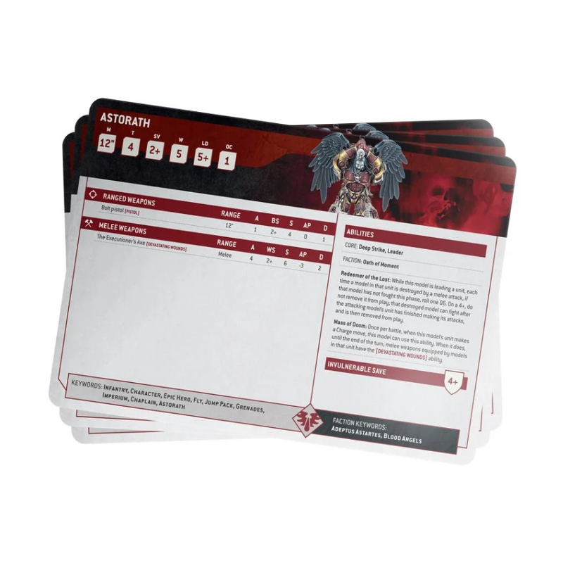Blood Angels: Index Cards 2023 (English) - WH40k