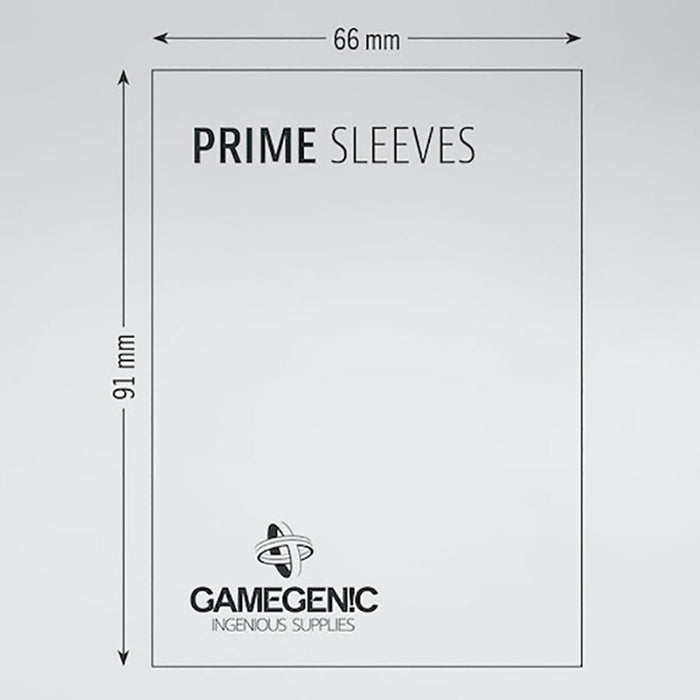 Prime Sleeves Lime (Standard 66x91mm) - GameGenic: Fundas Protectoras