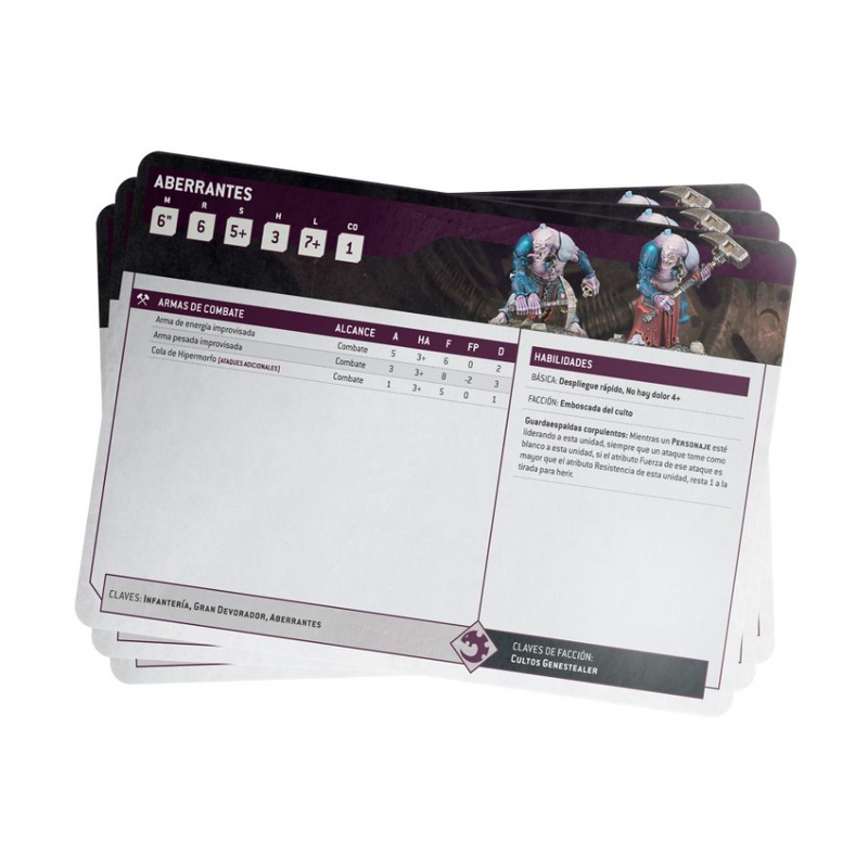 Genestealer Cults Index Cards 2023 (Español) - WH40k