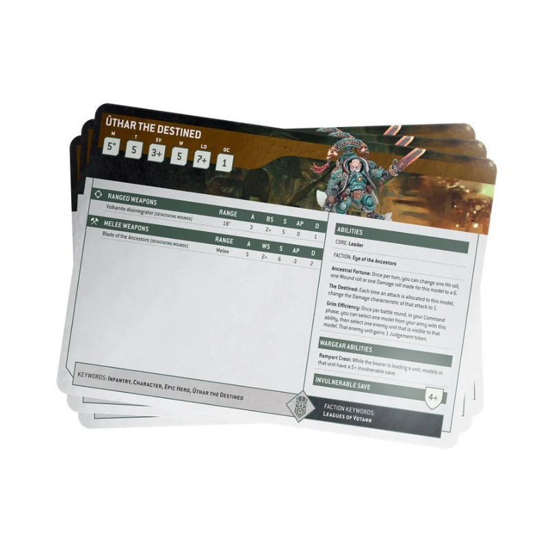 Leagues of Votann Index Cards 2023 (Inglés) - WH40k