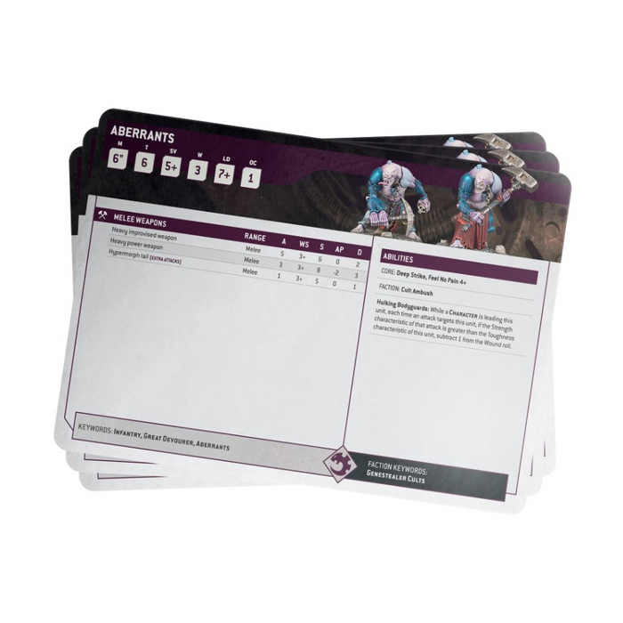 Genestealer Cults Index Cards (English) - WH40k