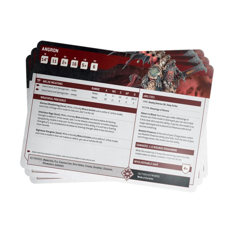 World Eaters Index Cards 2023 (English) - WH40k