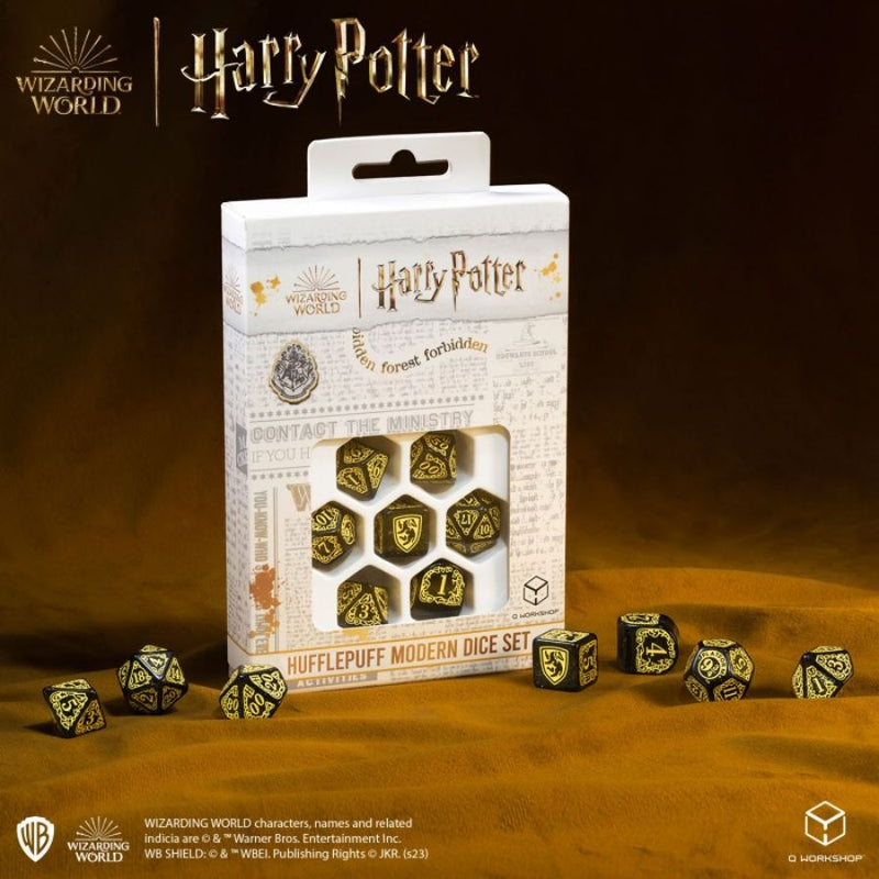 Hufflepuff Black - Harry Potter Modern Dice Set