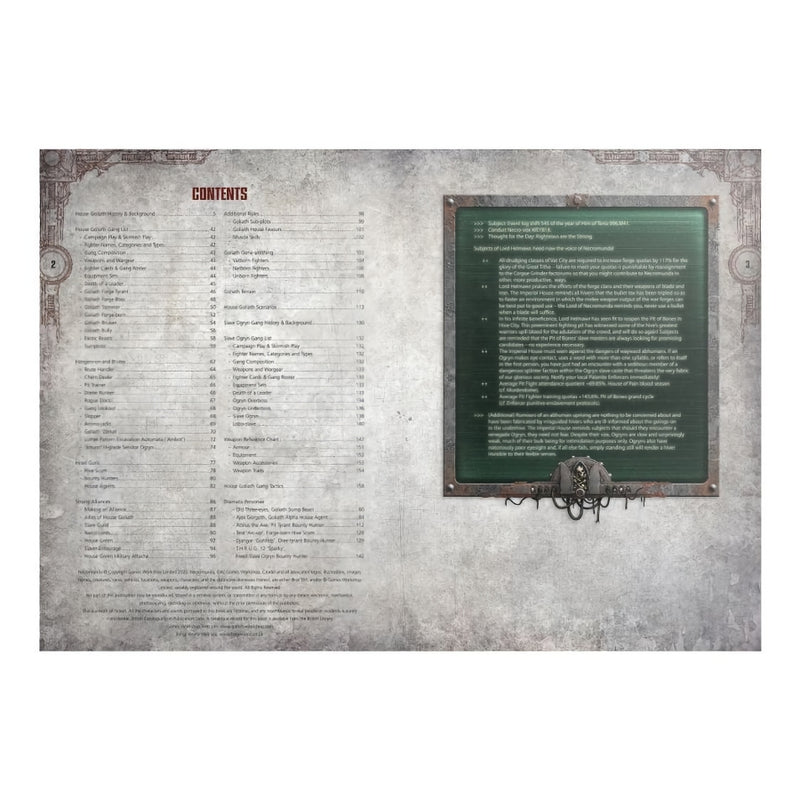 House of Chains (English) - Necromunda: Faction Book