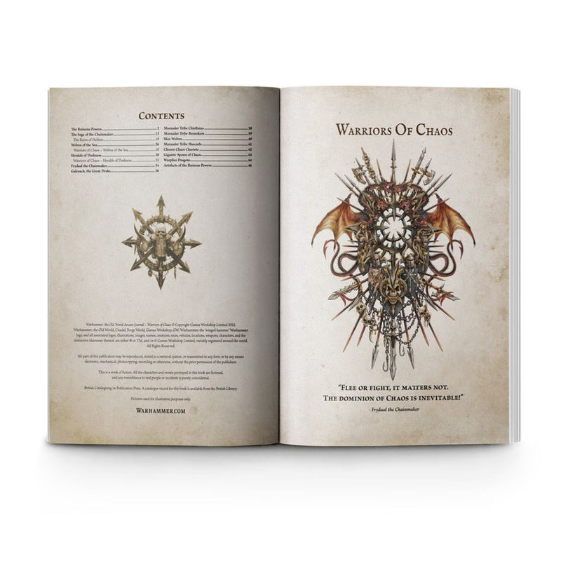 Warriors of Chaos: Arcane Journal (Inglés) - Warhammer: The Old World