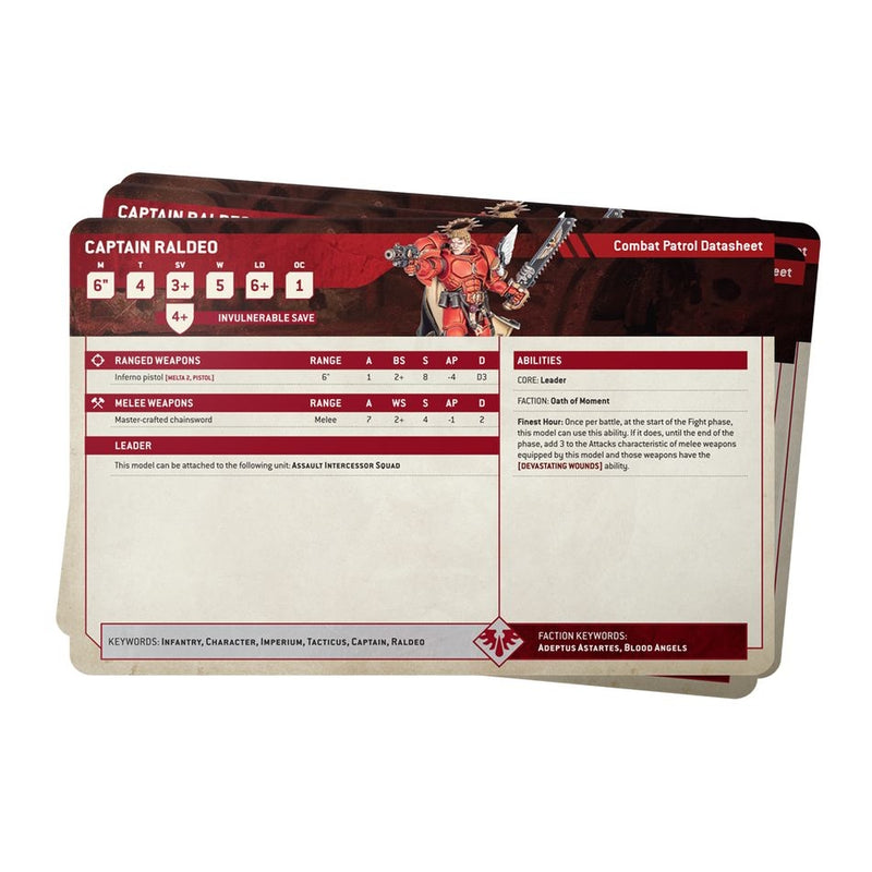 Blood Angels: Datasheet Cards 2024 (Inglés) - WH40k