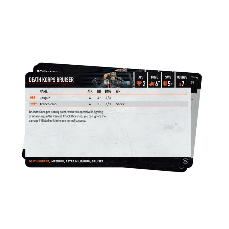 Death Korps 2024: Datacards (Inglés) - Kill Team