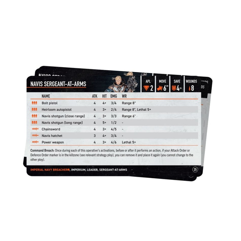Imperial Navy Breachers 2024: Datacards (Inglés) - Kill Team