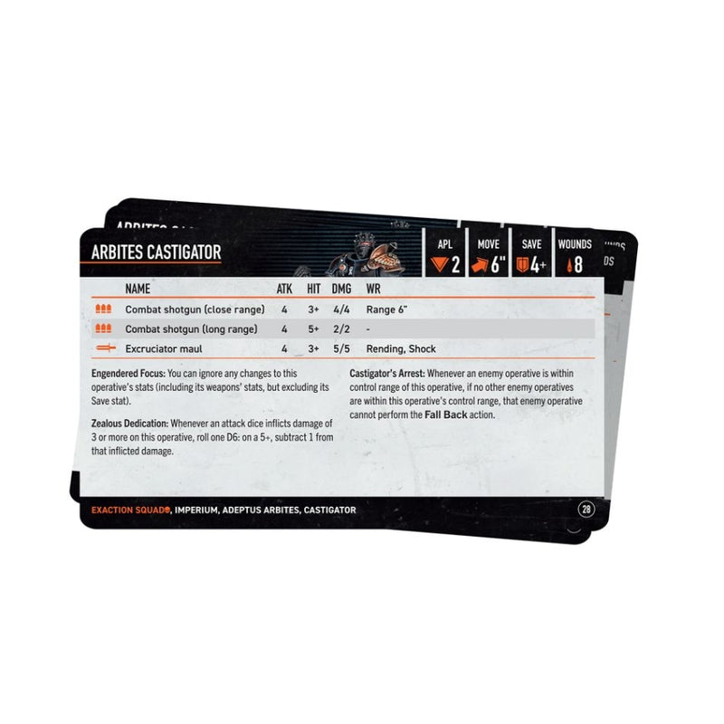 Exaction Squad 2024: Datacards (Inglés) - Kill Team