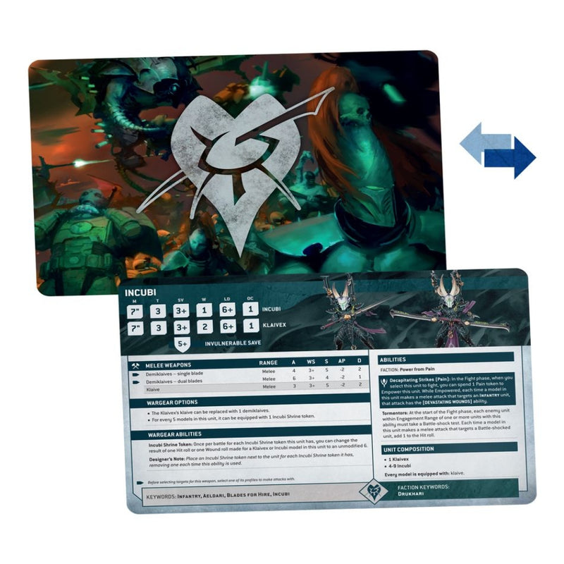Drukhari: Datasheet Cards 2025 (Inglés) - WH40k