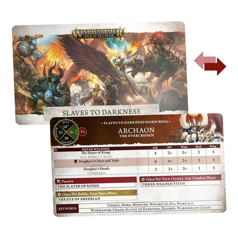 Slaves to Darkness: Warscroll Cards 2024 (Inglés) - Age of Sigmar