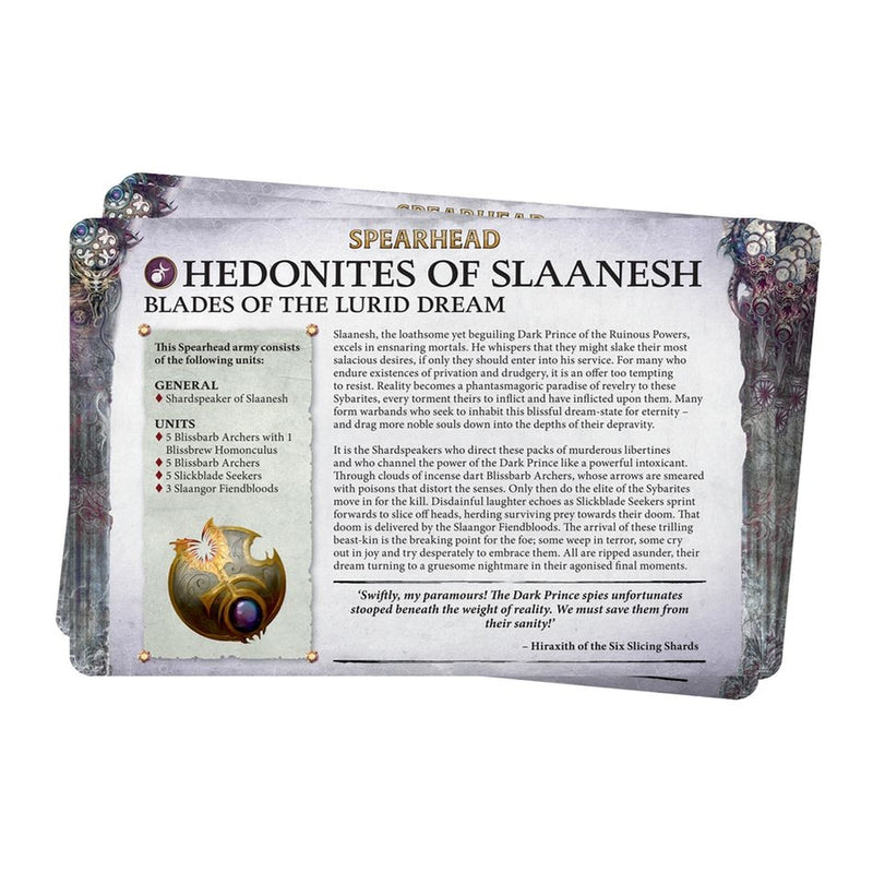 Hedonites of Slaanesh: Faction Pack 2024 (Inglés) - Age of Sigmar