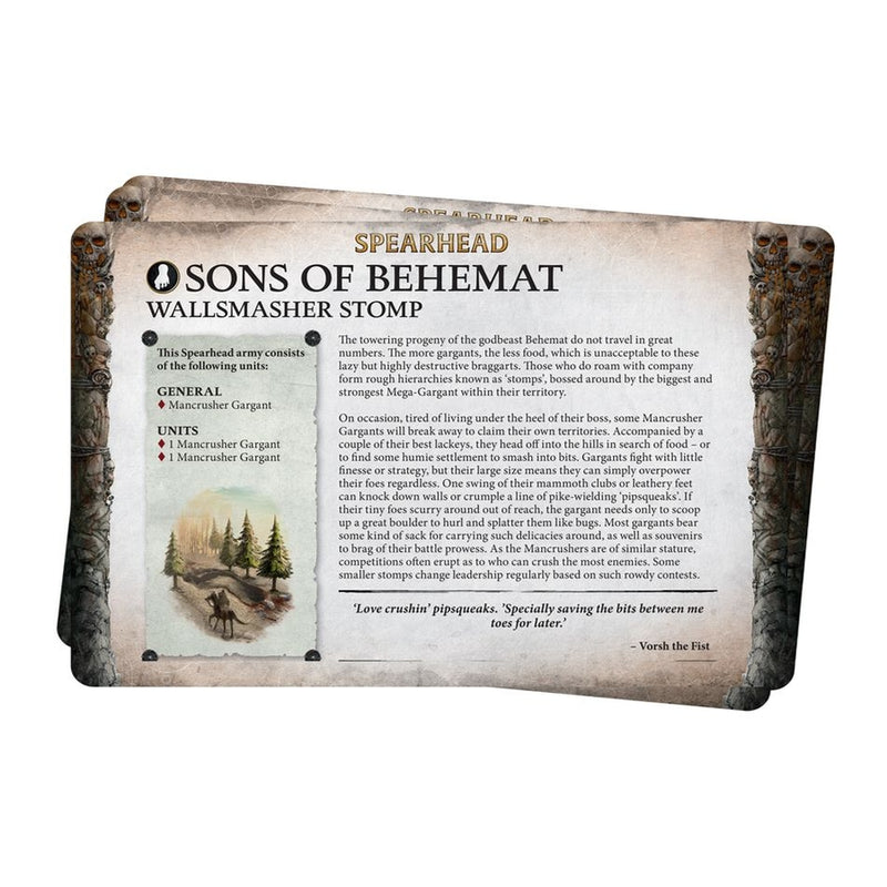 Sons of Behemat: Faction Pack 2024 (Inglés) - Age of Sigmar