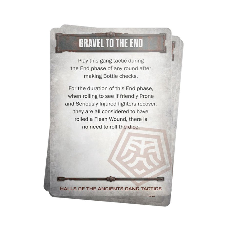 Halls of the Ancients Gang Tactics Cards (Inglés) - Necromunda
